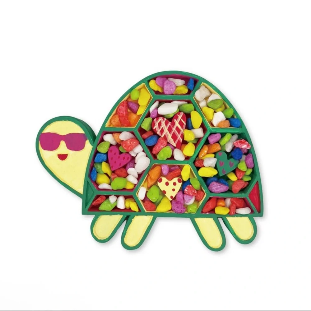 New Target Bullseye Playground DIY Mosaic Art Set Colorful Turtle Design